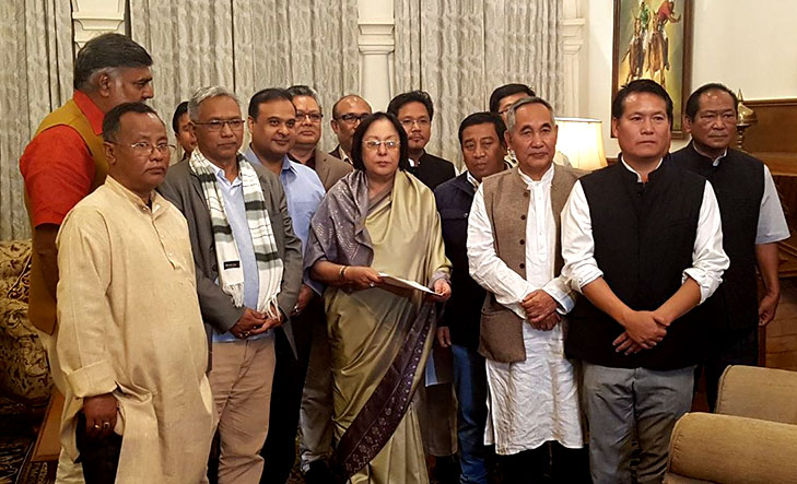 मणिपुर में भाजपा नीत गठबंधन सरकार