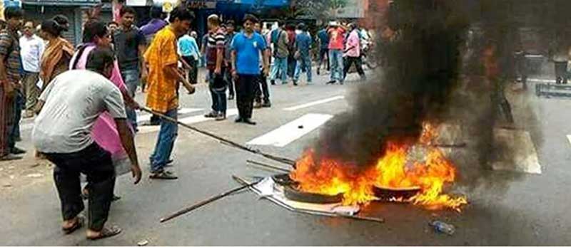 पश्चिमी बंगाल में  सांप्रदायिक हिंसा 