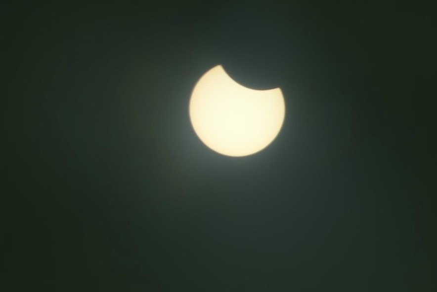 जयपुर से सूर्य ग्रहण का नजारा