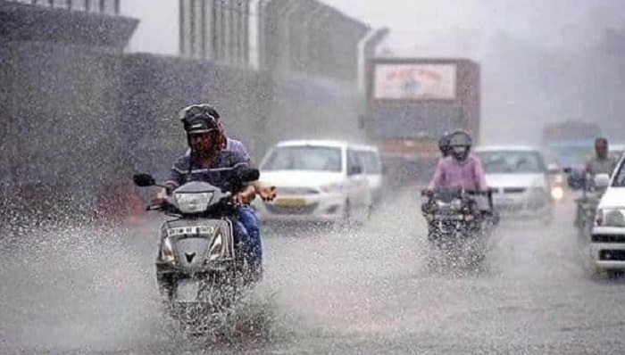 राजस्थान में बारिश का दौर जारी