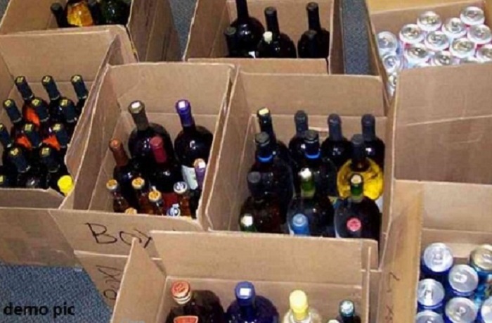 170 कार्टन विदेशी शराब बरामद