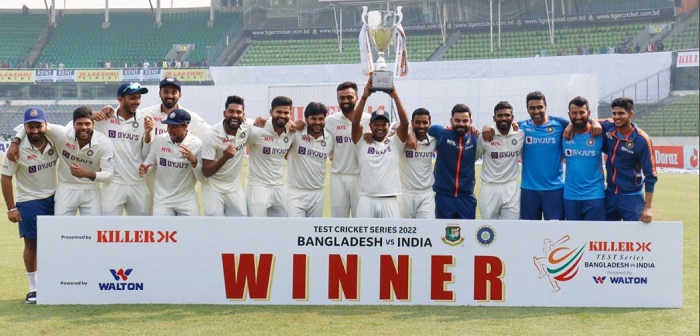 भारतीय टीम दो टेस्ट मैच की सीरीज में 2-0 से जीत हासिल