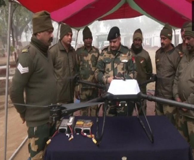 BSF ने बॉर्डर पर मार गिराया ड्रोन