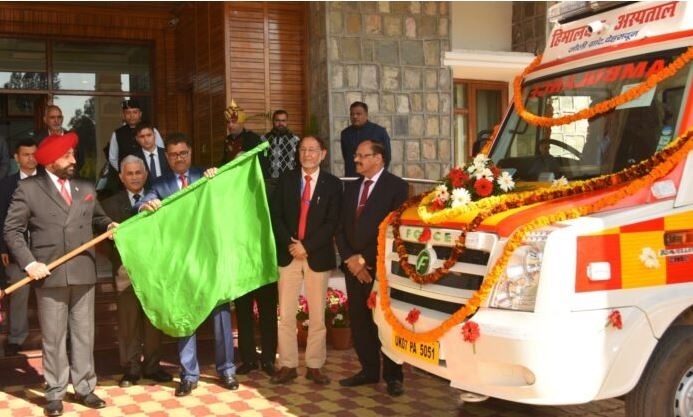 राज्यपाल गुरमीत सिंह ने NICU एम्बुलेंस को दिखाई हरि झंडी