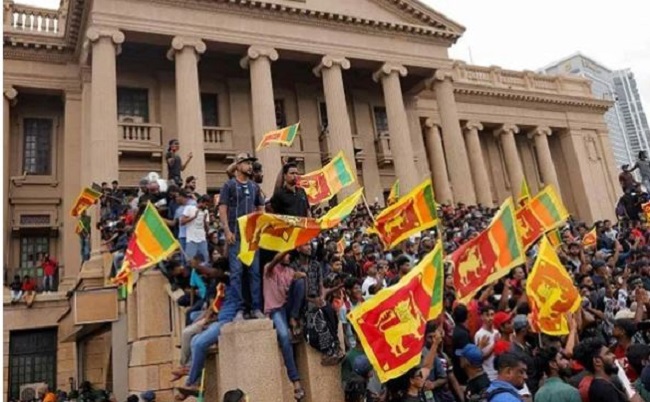 श्रीलंका में प्रदर्शन मार्च