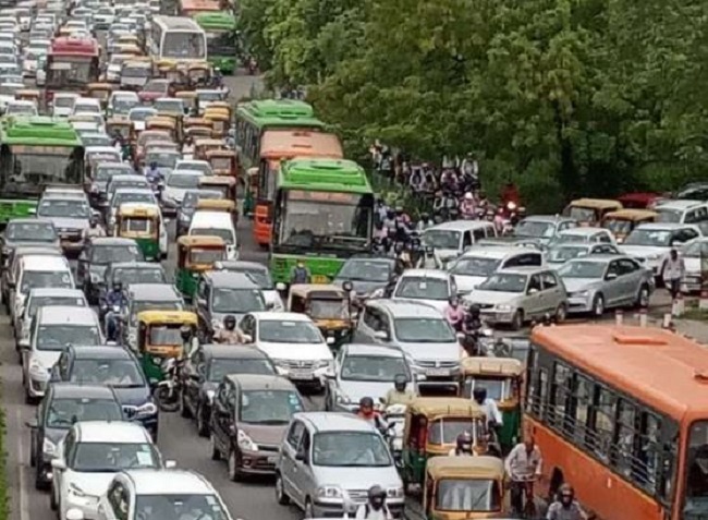 दिल्ली में यातायात जाम