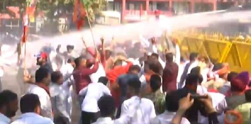 पंजाब में भाजपा कार्यकर्ताओं का प्रदर्शन
