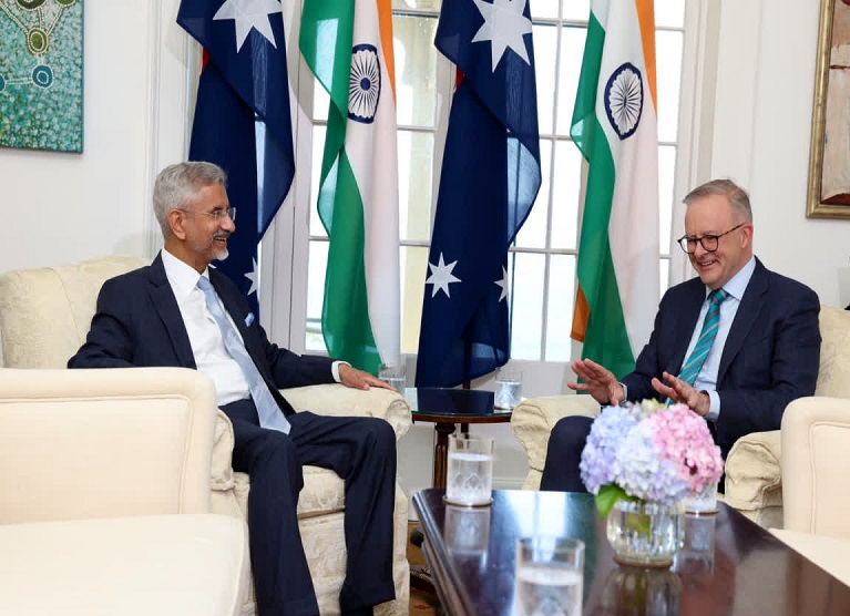 विदेश मंत्री जयशंकर और ऑस्ट्रेलिया के प्रधानमंत्री अल्बनीज