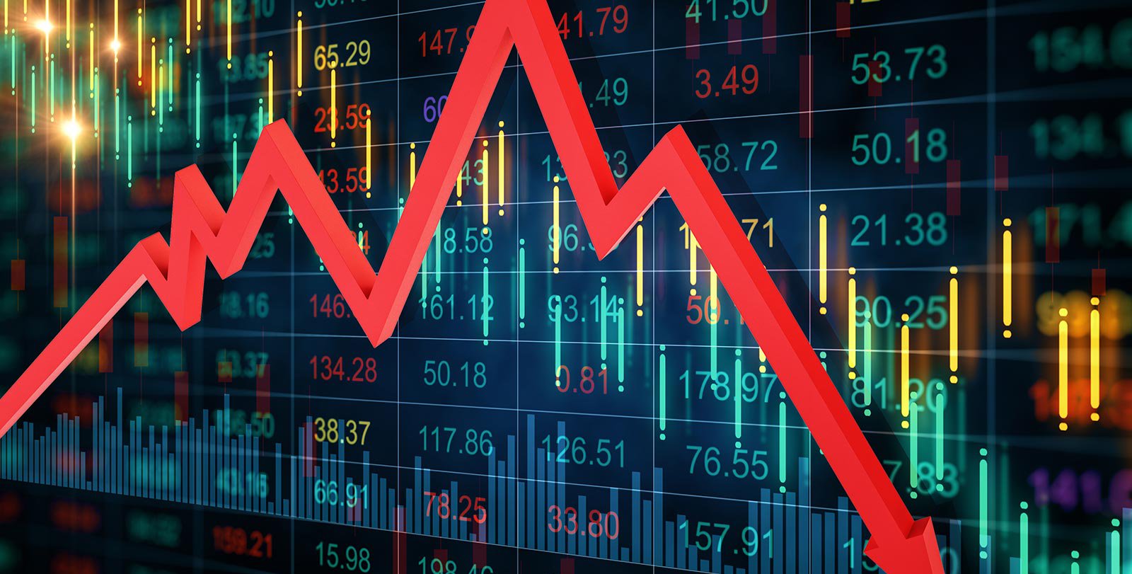 शेयर बाजार में गिरावट जारी