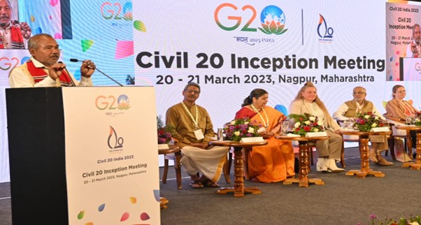 महाराष्ट्र के नागपुर में आयोजित सिविल 20 इंडिया सम्मेलन