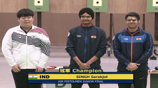 शूटिंग वर्ल्ड कप में सरबजोत सिंह ने जीता स्वर्ण