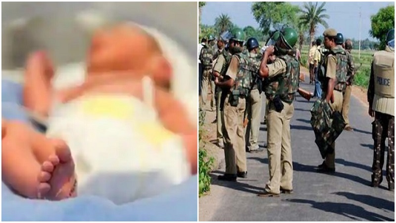 नवजात शिशु की मौत के मामले में छह पुलिसकर्मियों के खिलाफ