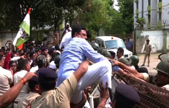 ओडिशा  कांग्रेस का विरोध-प्रदर्शन