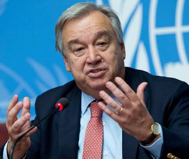 संयुक्त राष्ट्र महासचिव एंतोनियो गुतारेस
