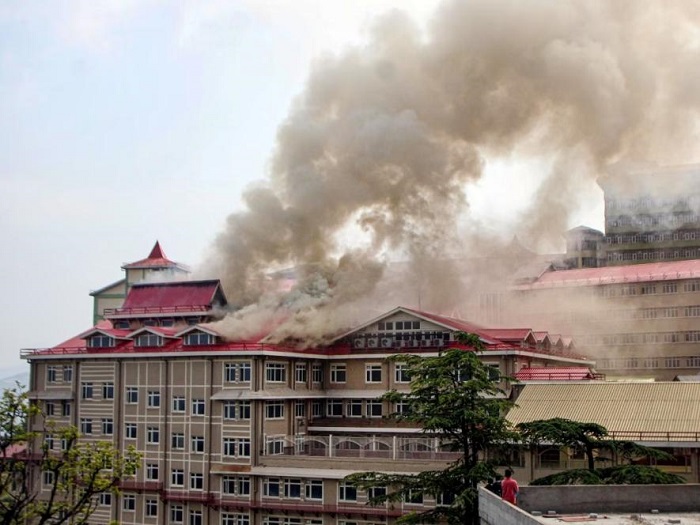 आईजीएमसीएच-शिमला के नए ओपीडी भवन में आग