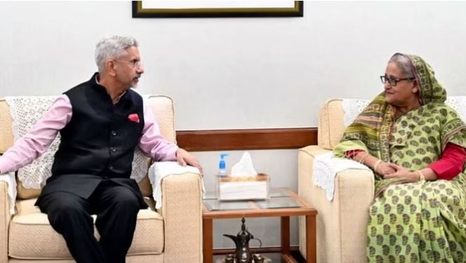विदेश मंत्री जयशंकर ने बांग्लादेश की प्रधानमंत्री शेख हसीना से मुलाकात