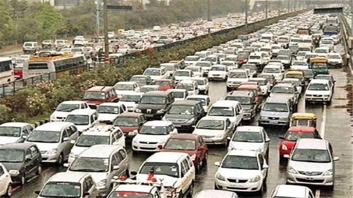 सेंट्रल दिल्ली में ट्रैफिक जाम