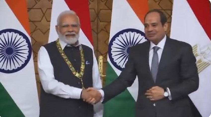 पीएम मोदी और मिस्र के राष्ट्रपति अब्देल फतह अल-सीसी