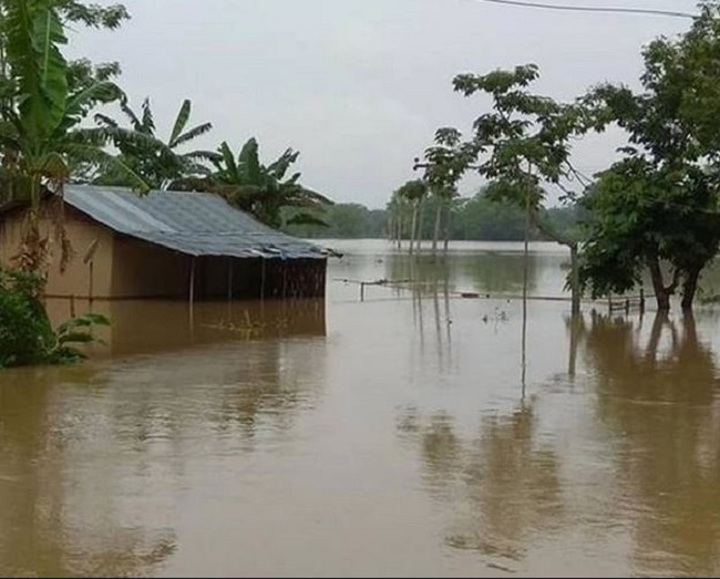 महाराष्ट्र के नांदेड़ में बाढ‍़ जैसे हालात