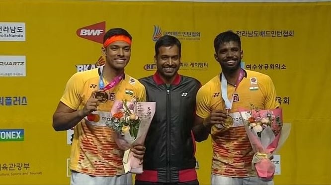 सात्विक-चिराग की भारतीय जोड़ी ने कोरिया ओपन का खिताब जीता