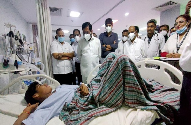 छत्रपति शिवाजी महाराज अस्पताल में मुख्यमंत्री ने दौरा किया