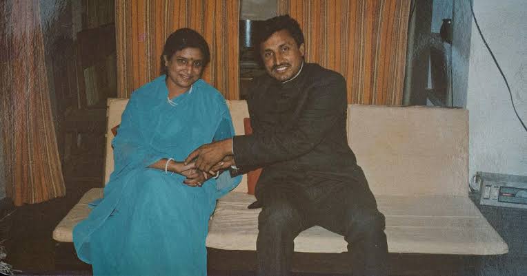 पूर्व मंत्री अमरमणि त्रिपाठी और उनकी पत्नी मधुमणि (फाइल फोटो)