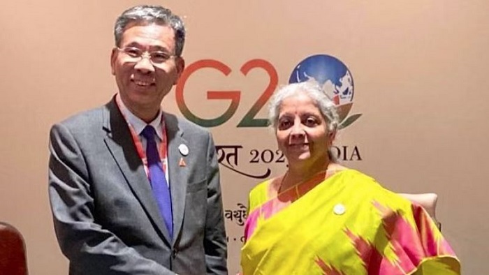 वित्त मंत्री निर्मला सीतारमण ने  चीन के वित्त मंत्री लियू कुन से मुलाकात