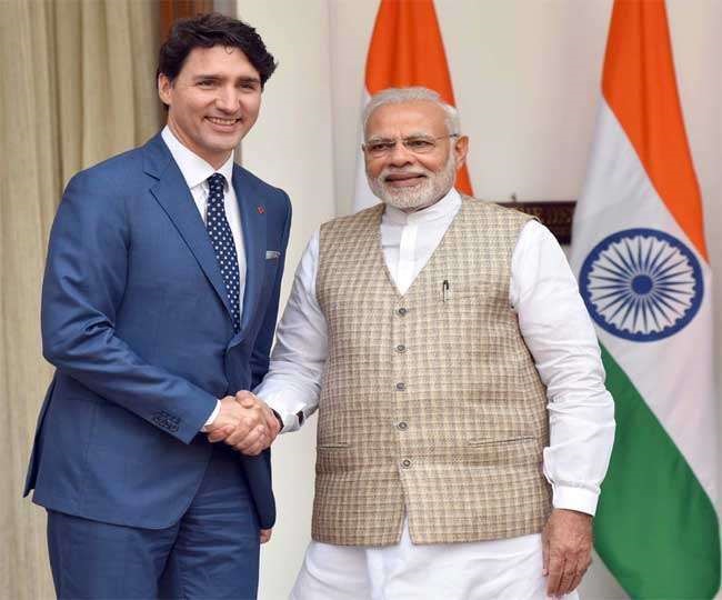 कनाडा के PM जस्टिन ट्रूडो की PM मोदी से हुई मीटिंग