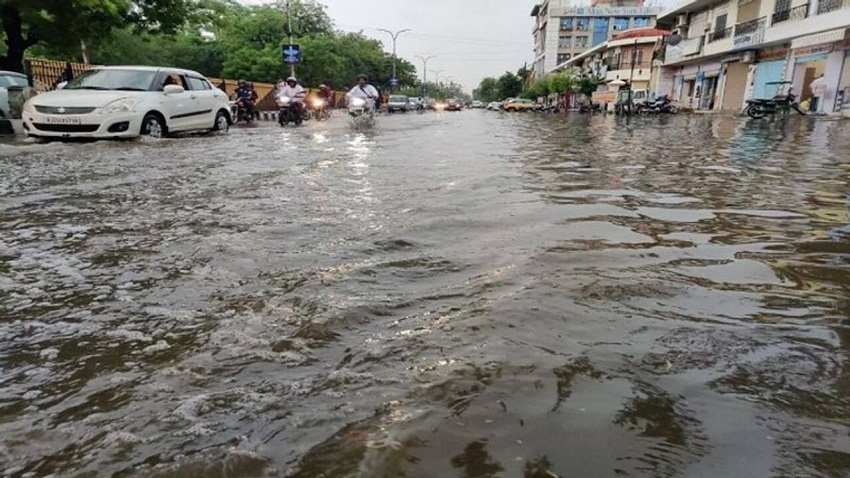राजस्थान के कई क्षेत्रों में भारी बारिश