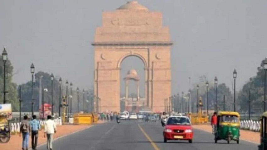 दिल्ली के तापमान में हल्की गिरावट