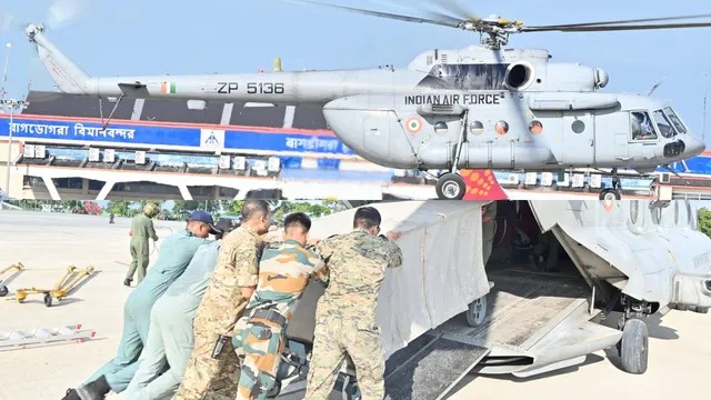 वायुसेना ने सिक्किम में आपदा राहत अभियान शुरू किया