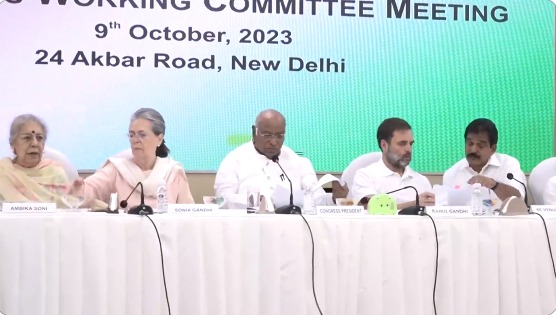 दिल्ली में कांग्रेस कार्य समिति की बैठक जारी