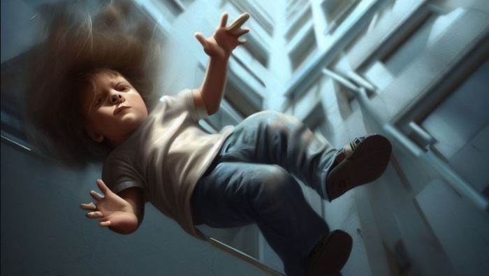 चौथी मंजिल से गिरकर बच्ची की मौत (प्रतीकात्मक छवि)