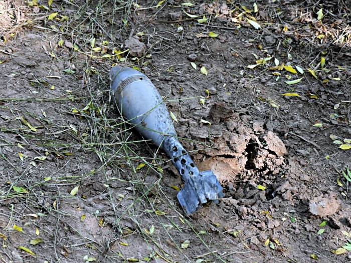 सांबा में खेत में पड़ा मिला मोर्टार का एक गोला