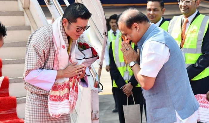 भूटान नरेश तीन दिवसीय यात्रा पर पहुंचेअसम