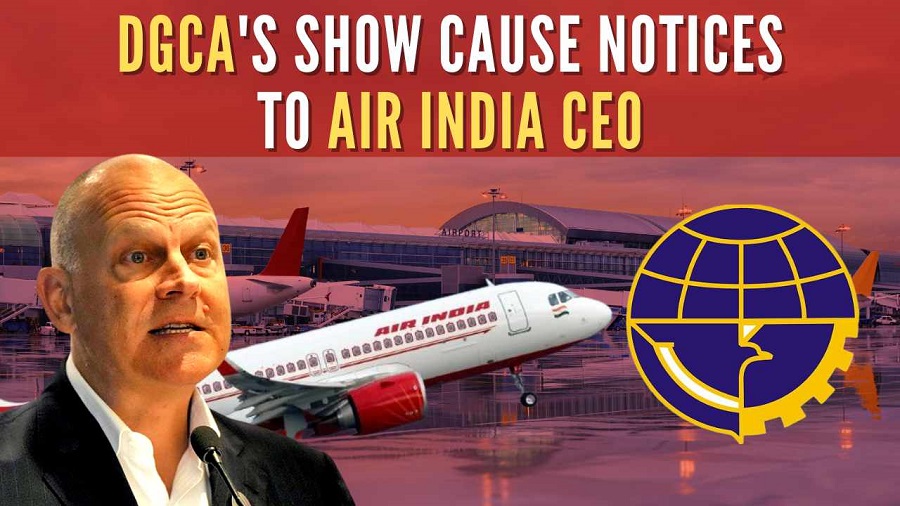डीजीसीए ने एयर इंडिया को कारण बताओ नोटिस