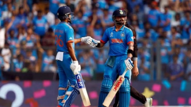 भारत के चार विकेट पर 397 रन