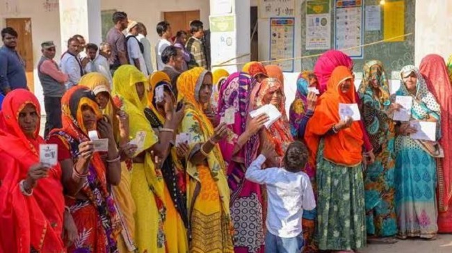 राजस्थान में करीब 69 फीसद मतदान