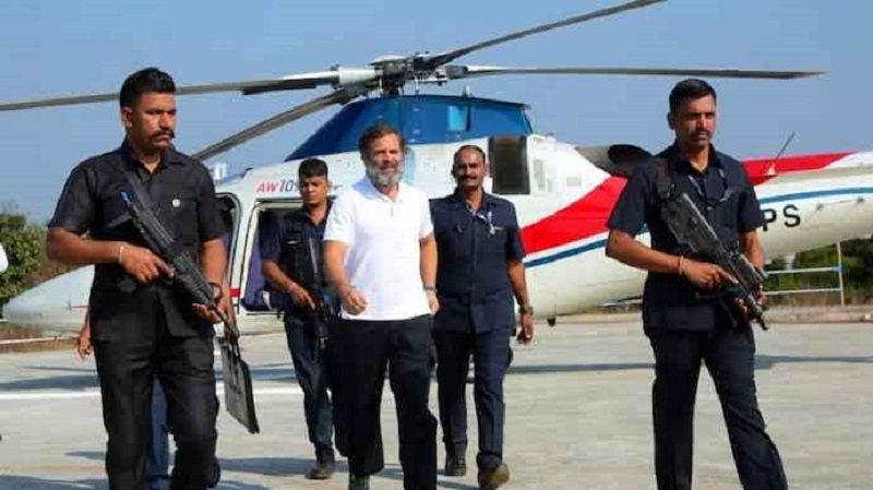 राहुल गांधी के विमान को उतरने की अनुमति नहीं दी गई