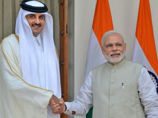 प्रधानमंत्री मोदी ने कतर के शासक से मुलाकात की