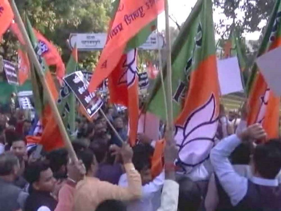 भाजपा ने जम्मू-कश्मीर में विरोध प्रदर्शन किया