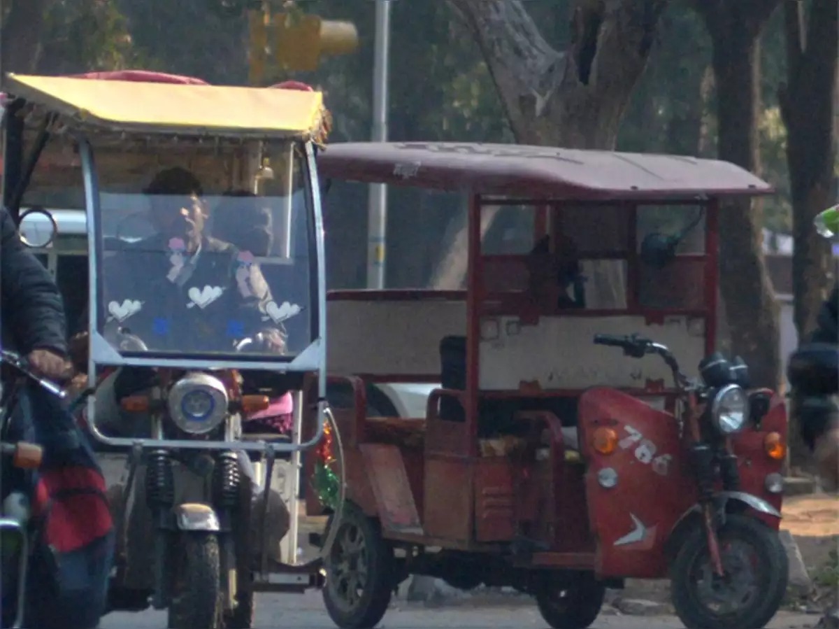 छीना झपटी के दौरान ई-रिक्शा से गिरने से महिला घायल