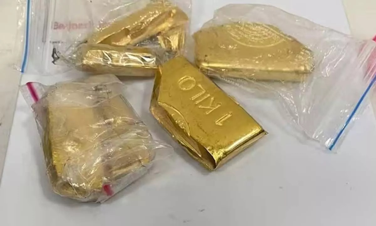 हैदराबाद सीमा शुल्क विभाग ने 4.5 किलोग्राम सोना जब्त किया