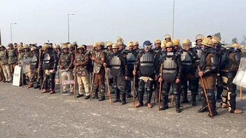 किसानों से निपटने के लिए तैयार दिल्ली पुलिस